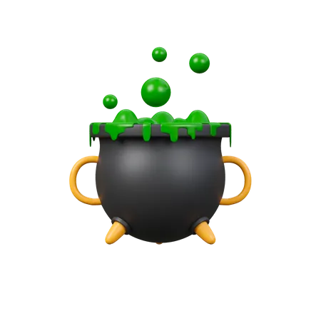 Witch Cauldron  3D Icon