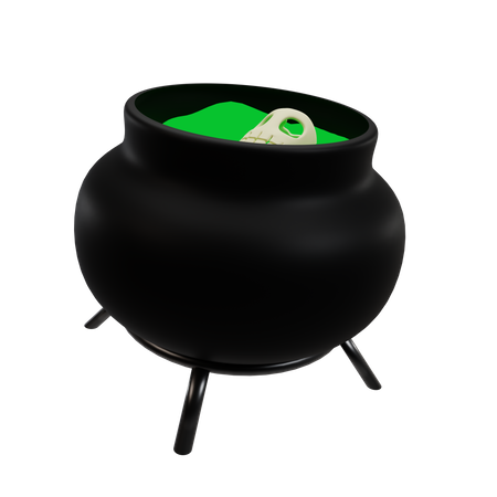 Witch Cauldron  3D Icon