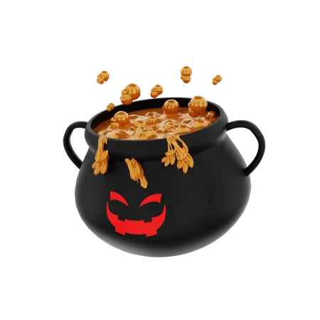 Witch Cauldron  3D Icon