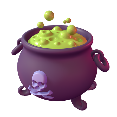 Witch Cauldron  3D Icon