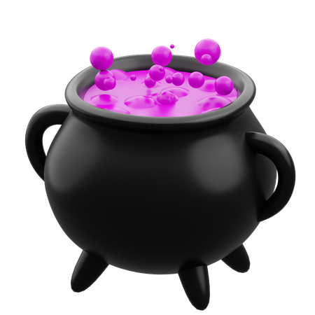 Witch Cauldron  3D Icon