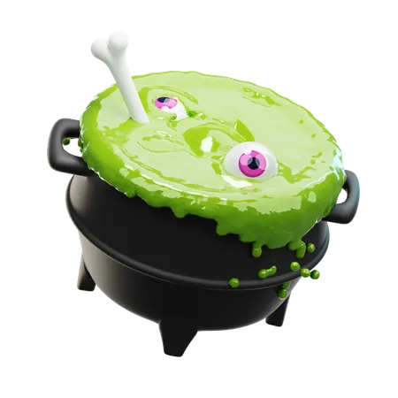 Witch Cauldron  3D Icon