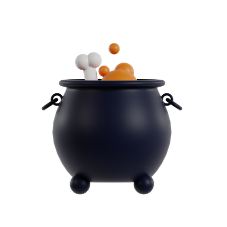 Witch Cauldron  3D Icon