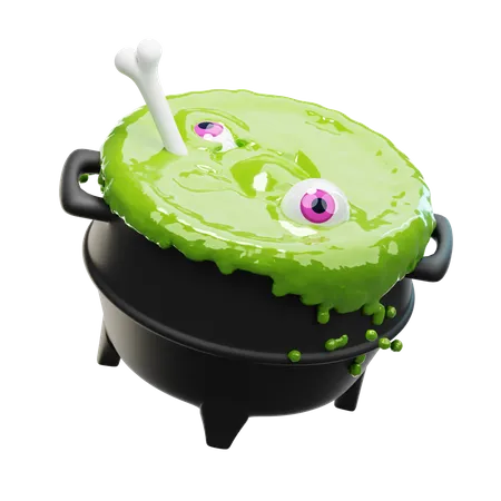 Witch Cauldron 3D Icon