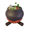 free 3d witch cauldron 