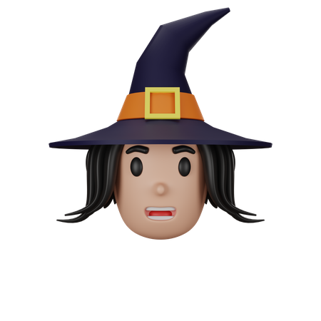 Witch Character  3D Icon
