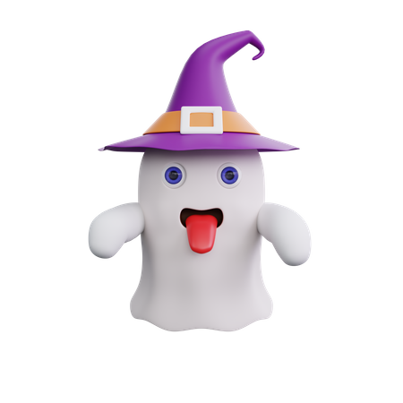 Witch Ghost  3D Illustration