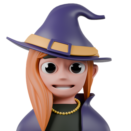 Witch Girl  3D Icon