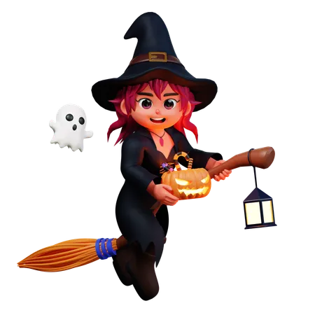 3 D Character Halloween Wizard Pack 3D Illustration