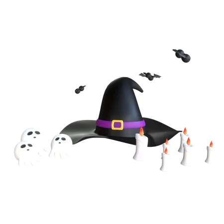 Witch Hat  3D Icon