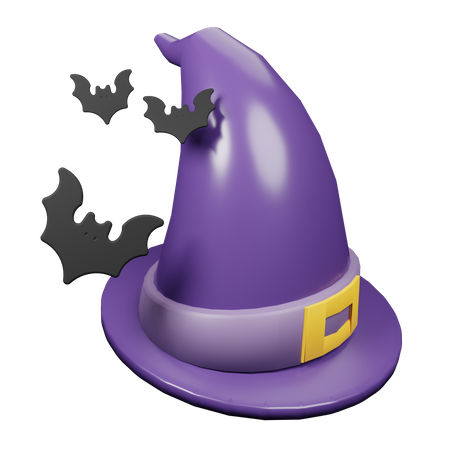 Witch Hat  3D Illustration