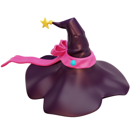 Witch Hat 3D Illustration