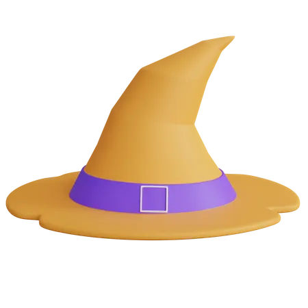 3 D Rendering Witch Hat Isolated 3D Icon