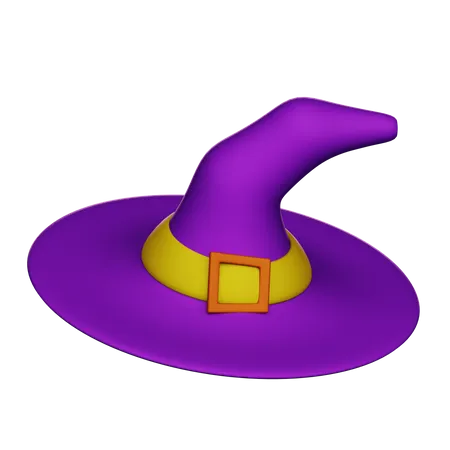 3 D Witch Hat Illustration 3D Icon