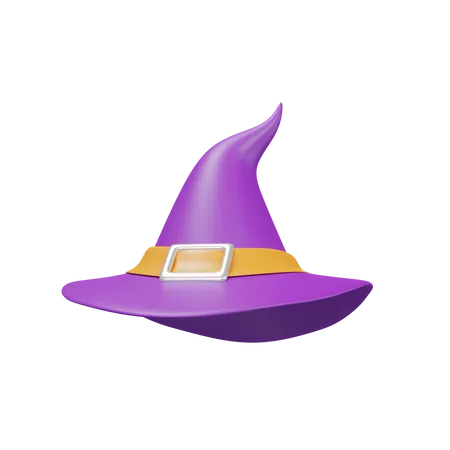 Witch Hat Halloween 3 D Icon Illustration 3D Icon