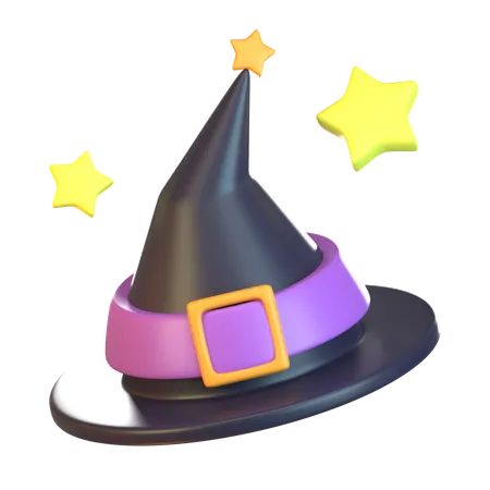 3 D Halloween Witch Hat Isometric Icon 3D Icon