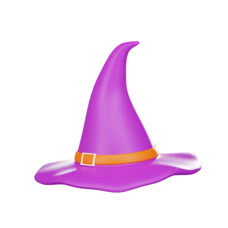 Halloween Witch Hat 3D Icon