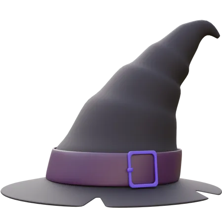 Witch Hat Of Halloween Day  3D Icon