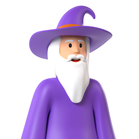 Witch man  3D Icon