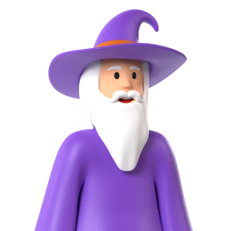 Witch man  3D Icon