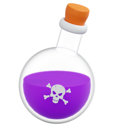 Witch Poison Bottle  3D Icon