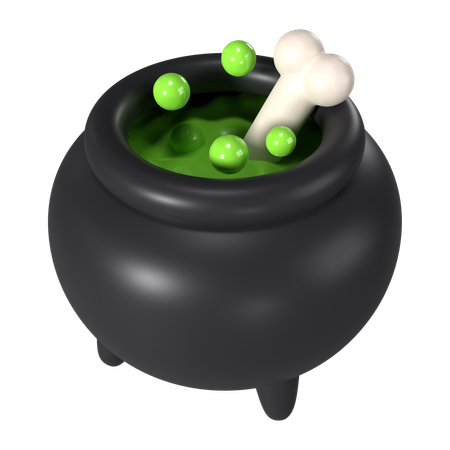 Witch Pot  3D Icon