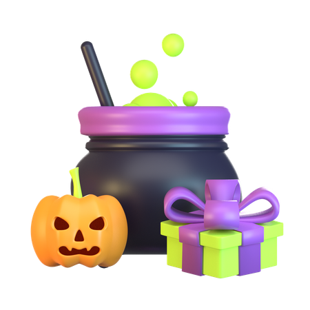 Witch Pot  3D Icon