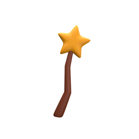 Witch Stick  3D Icon
