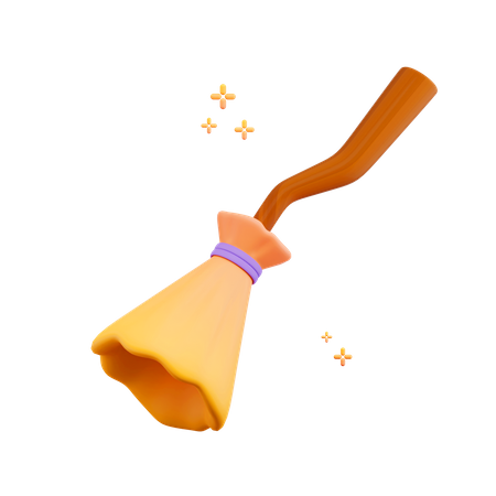 Witches Broom  3D Icon