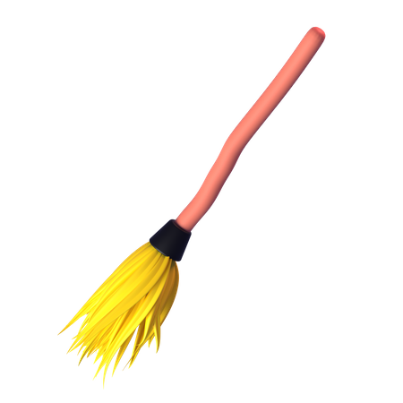 Witchs Broom  3D Icon