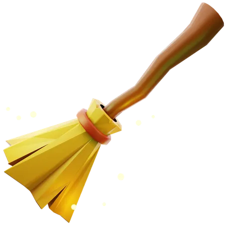 Witchs Broom  3D Icon