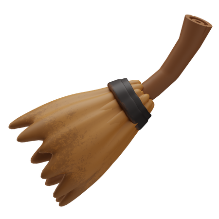 Witchs Broom  3D Icon