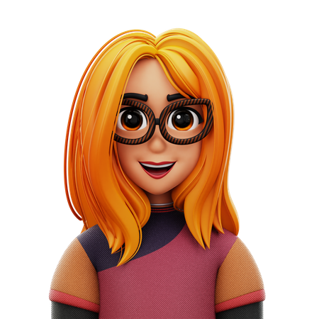 With Glasses  3D Icon