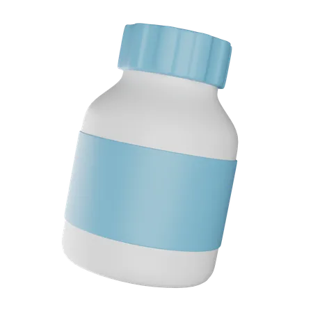 With Pill Bottle  3D Icon