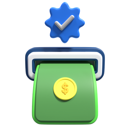 Withdraw Complete  3D Icon
