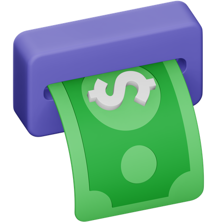 Withdrawal  3D Icon