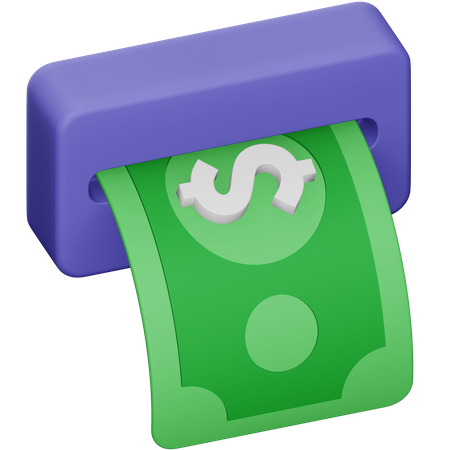 Withdrawal  3D Icon