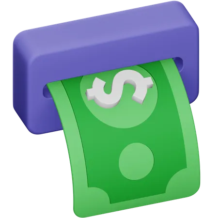 Withdrawal  3D Icon