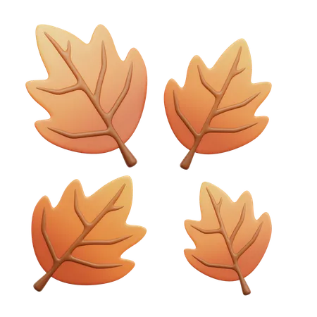 Withered Leaves  3D Icon