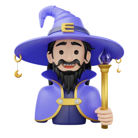 Wizard  3D Icon