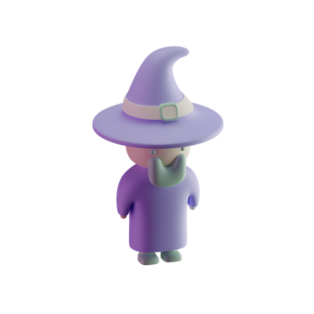 Wizard  3D Illustration