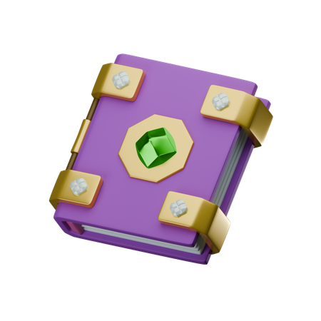 마법사 책  3D Icon