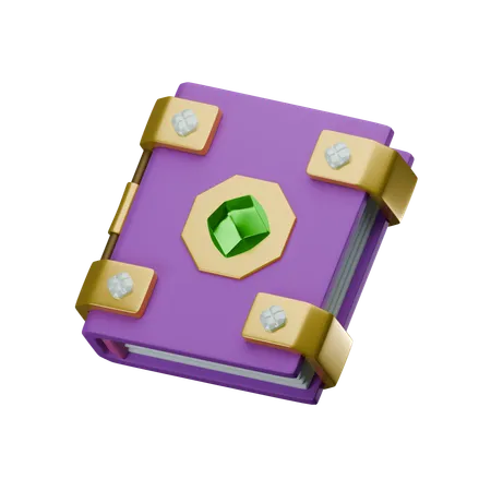 마법사 책  3D Icon