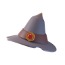 3d wizard hat logo