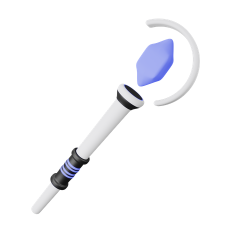 Wizard Staff  3D Illustration