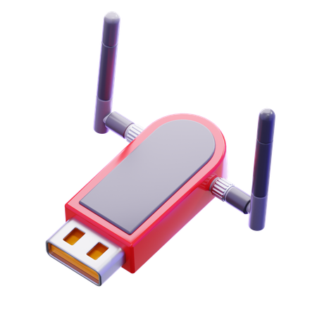 WLAN-Adapter  3D Icon