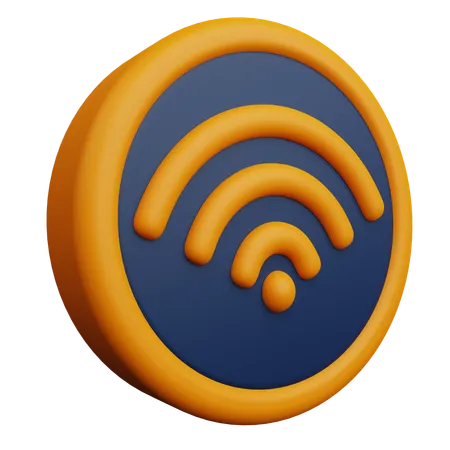 WiFi-Bereich  3D Icon