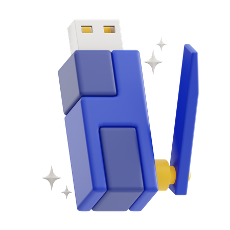 WLAN-Dongle  3D Icon