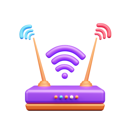 WLAN-Gerät  3D Icon