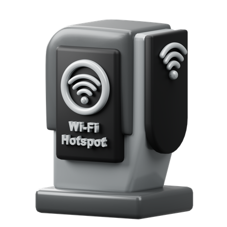 WLAN-Hotspot  3D Icon